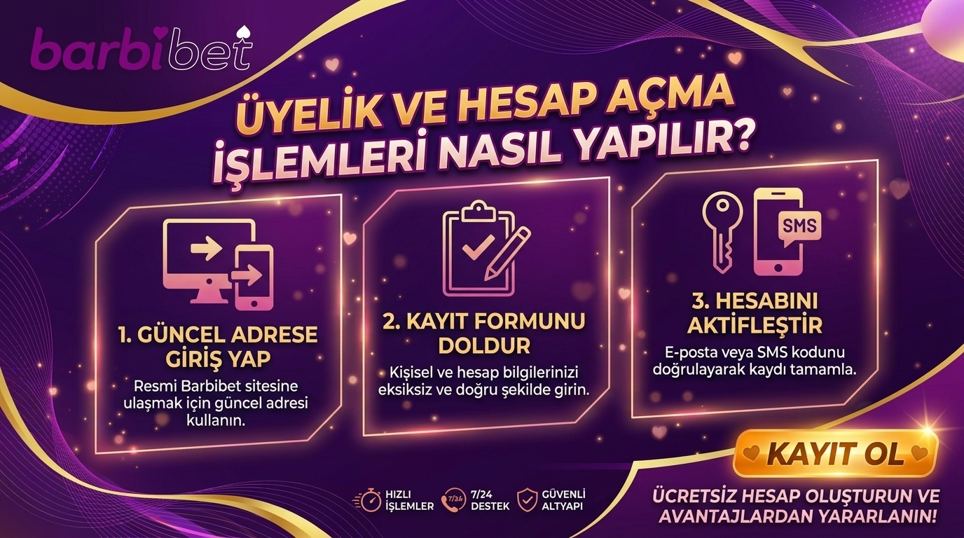 Barbibet Üyelik ve Hesap Açma İşlemleri Nasıl Yapılır?